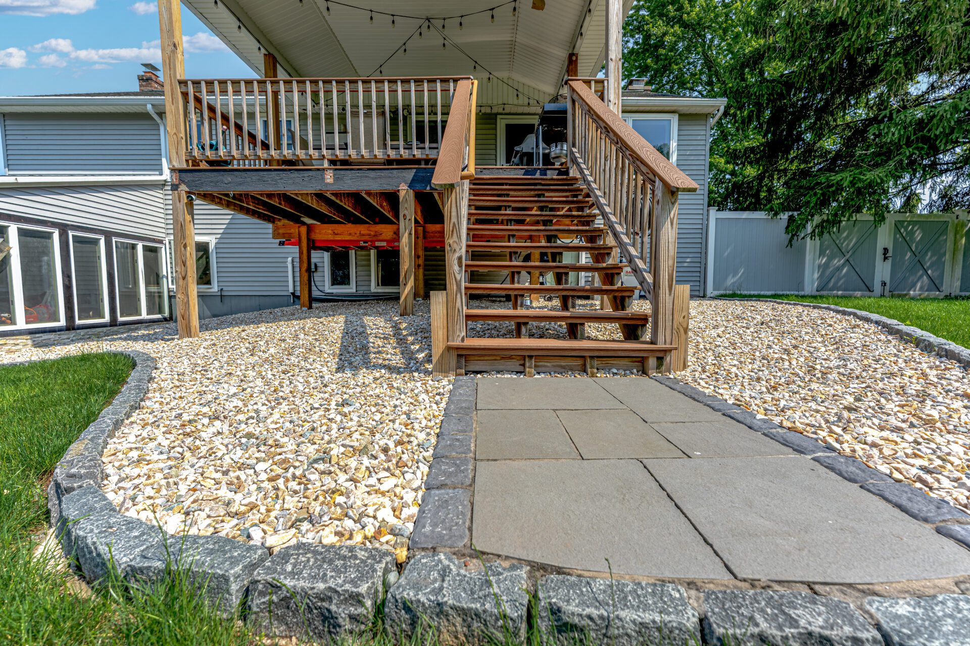 A patio that includes gravel edging Southington